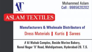 clothing supplier hyderabad Aslam Textiles | Wholesale Dealer of Deeptex Cotton Suits, Pranjul Readymade, Lawn Suits, Pranjul Dress Material in Hyderabad