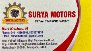 engine rebuilding service hyderabad Surya Motors