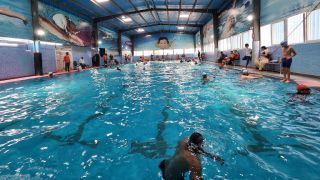 water polo pool hyderabad SR indoor swimming pool (Temperature controlled pool)