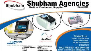 oxygen equipment supplier lucknow Shubham Agencies - Best Medical equipment supplier in Lucknow UP | Hamilton & Resmed Authorized distributor in Lucknow UP ||