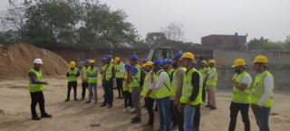 An industrial visit was organized by the Department of Civil Engineering