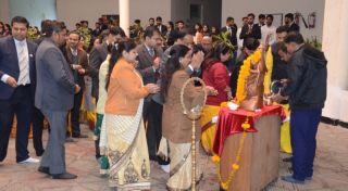 SRMS IBS celebrated the Basant Panchami