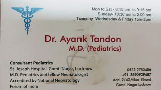 pediatric endocrinologist lucknow Dr Ayank Tandon
