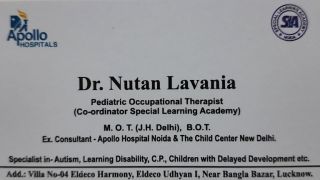 occupational therapist lucknow Dr. Nutan Lavania Pediatric Occupational Therapist